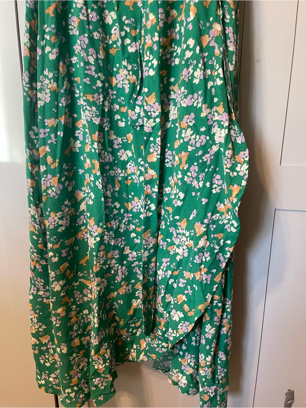 Audrey 3+1 Green Floral Wrap Maxi Dress - Picture 4 of 16